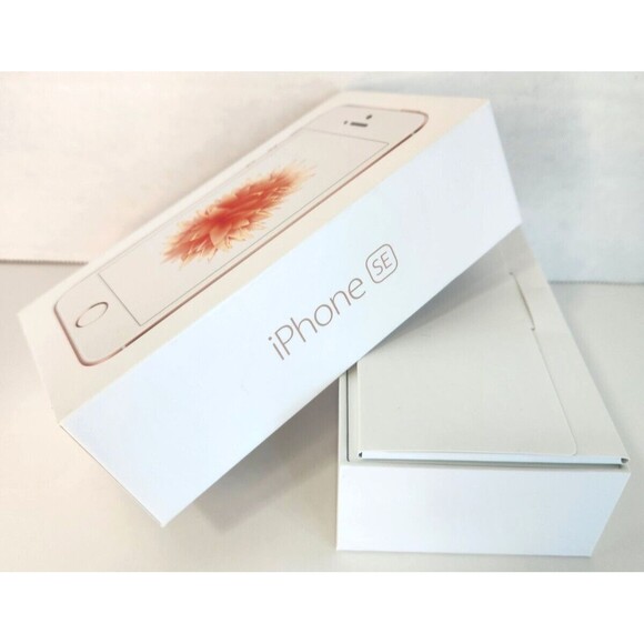 Apple iPhone SE - BOX ONLY NO PHONE - 1st Gen 64GB Model A1662 Rose Gold - Picture 1 of 9